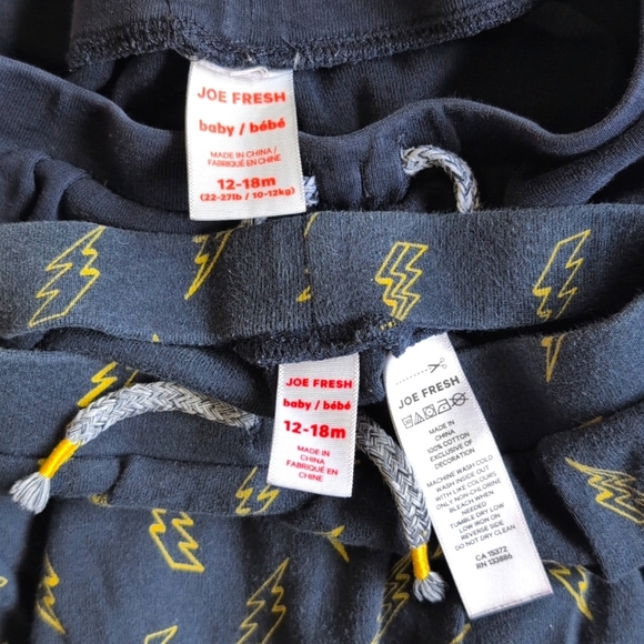 joe fresh zip-up hoodie sweatshirt & harem joggers outfit bundle 12-18 month boy - Picture 6 of 14